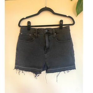 Madewell Denim Shorts, Black, size 28 NEW WITH TAGS